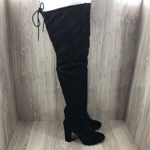 Oliva Ferguson OTK Boots Womens 8.5 Black Pull On Over The Knee